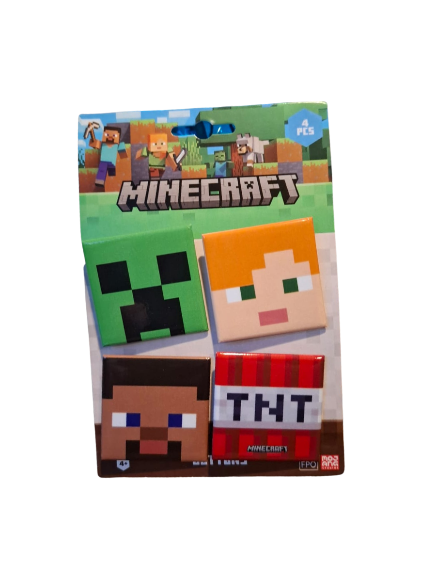 15 SET DE PINES MINECRAFT – 4 piezas - Imagen 1
