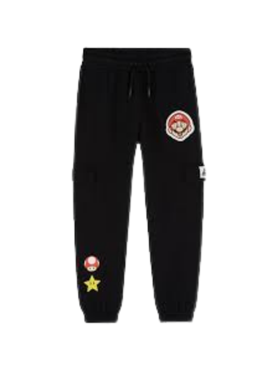 174 PANTALÓN NEGRO, DISEÑO SUPER MARIO BROS - Imagen 1
