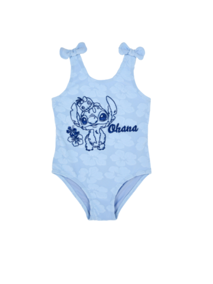 TRAJE DE BAÑOS CELESTE STITCH