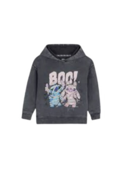 SUDADERA GRIS DISNEY STITCH “BOO!”