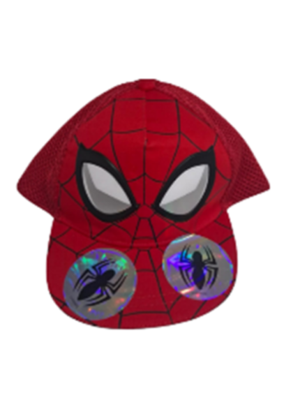GORRA ROJAS SPIDERMAN OJOS 3D