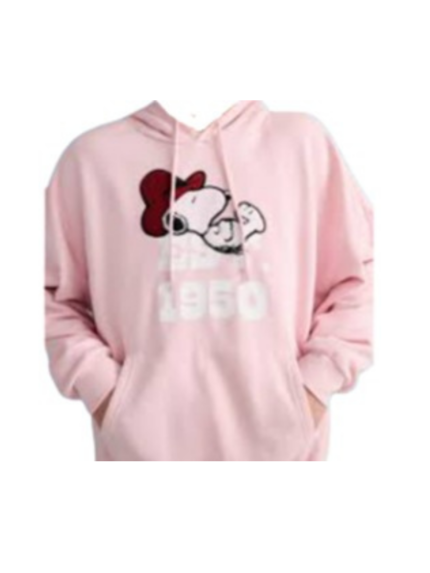 SUDADERA CON CAPUCHA ROSADA DE SNOOPY – EST. 1950